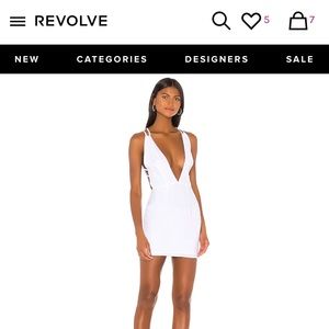 REVOLVE white superdown dress